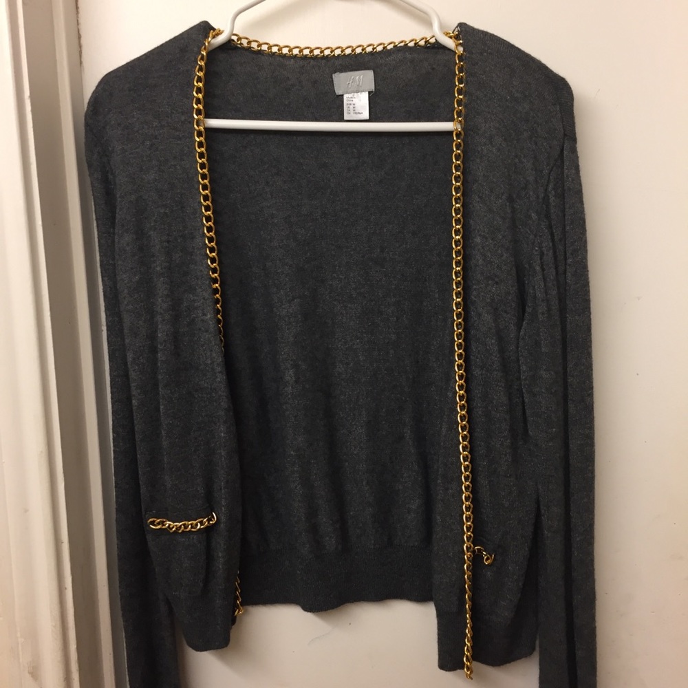 H&M grey cardigan